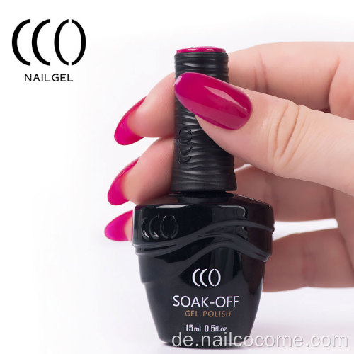 CCO -Marke Hochqualität 120 Farben Private Label Rich Pigment Einweichen von UV -Gel -Nagellackgroßhandel für Nagelkunst Salon